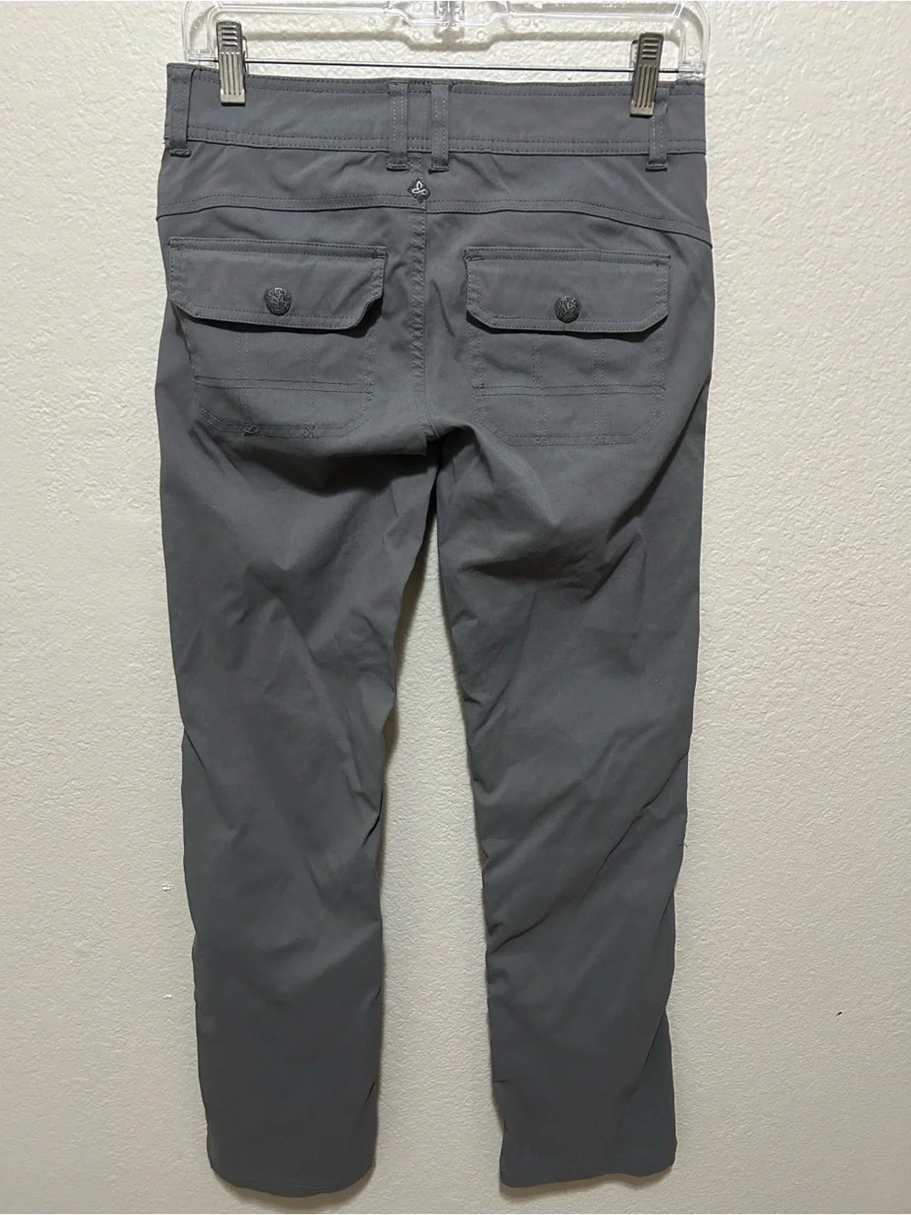 Prana Y2K Gray Low Rise Hiking Pants Size 0 Gorpcore Outdoor